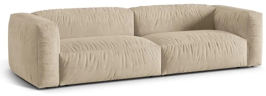 Bézs bársony moduláris kanapé 320 cm Martina – Micadoni