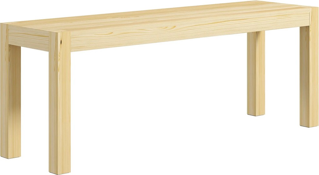 HOMCOM 2-Személyes Fa Pad Vidéki Stílusú Konyhai Pad a Nappaliba, Konyhába, Előszobába, Tölgyfa, 240 kg-ig Terhelhető, 120 x 33 x 45 cm, Természetes |