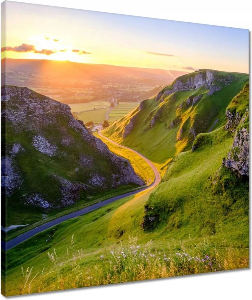 Vászonkép 50x50 Gyönyörű kilátás a hegyekre