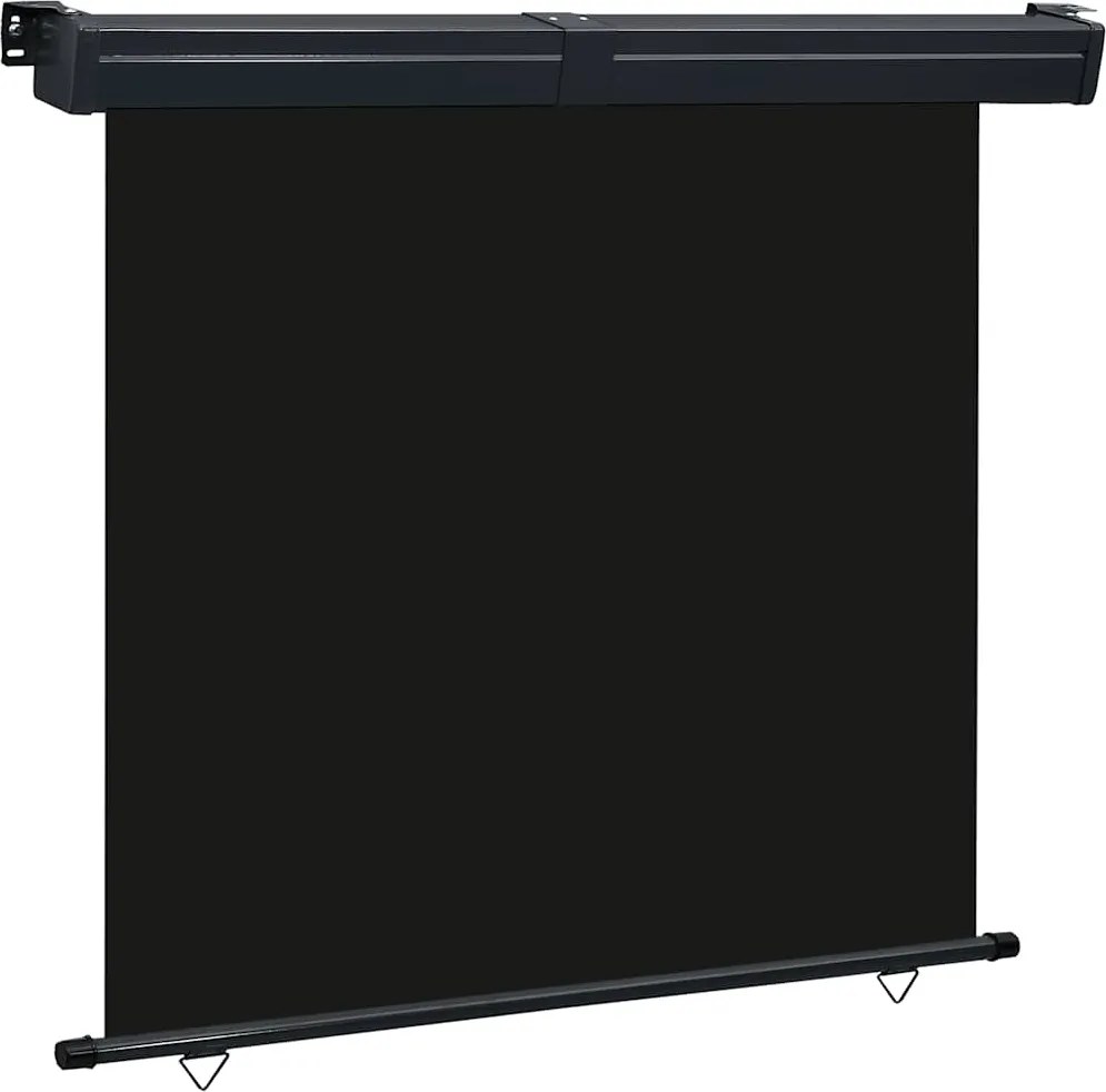 vidaXL fekete erkély oldalnapellenző 165 x 250 cm