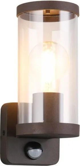 TRIO R21599124 BONITO Fali Lámpa Mozgásérzékelővel Rozsdás E27 IP44