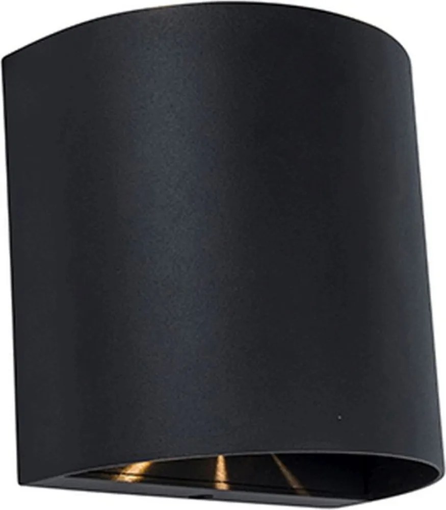 LUTEC 5104006012 GEMINI Modern Kültéri Fali Lámpa Fekete LED IP44