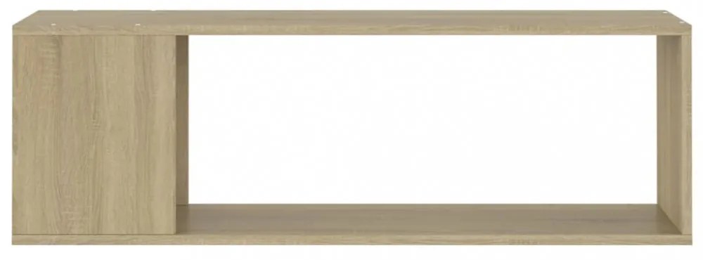 sonoma tölgy színű szerelt fa TV-szekrény 100 x 24 x 32 cm