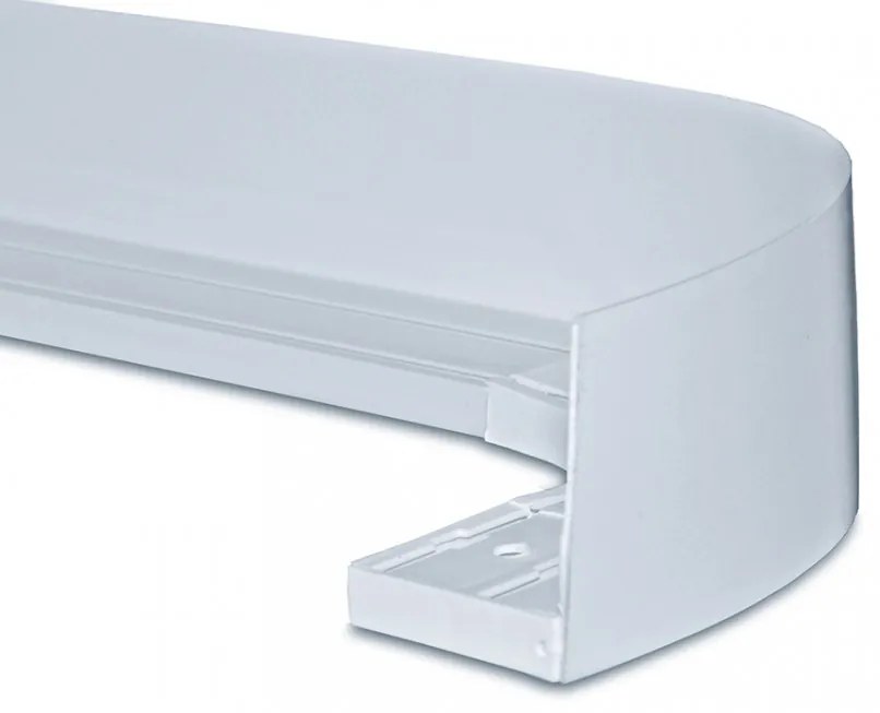 Mennyezeti sínes karnis dekor előlap fehér 75mm