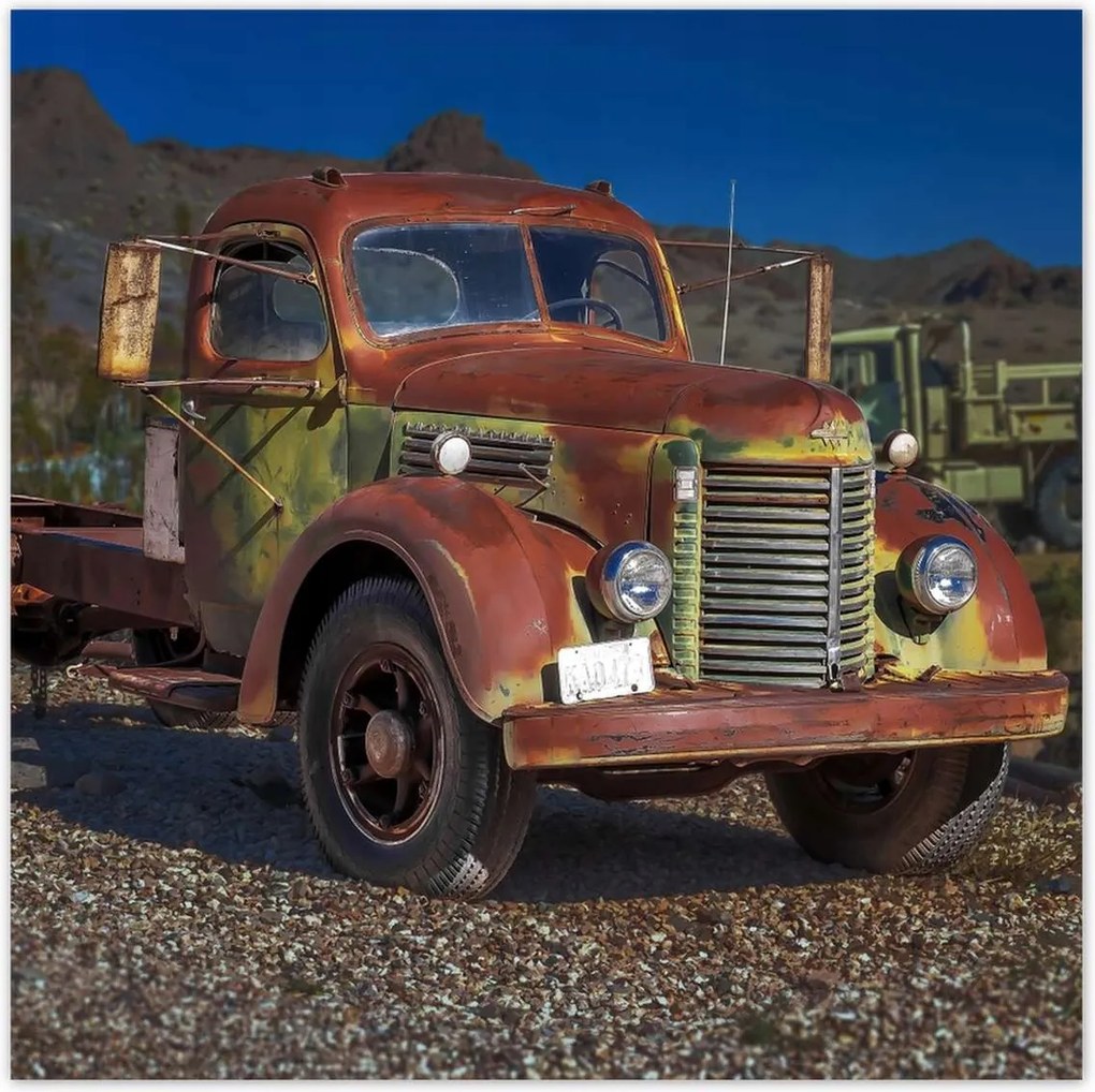 Poszterek 140x140 Amerikai teherautó