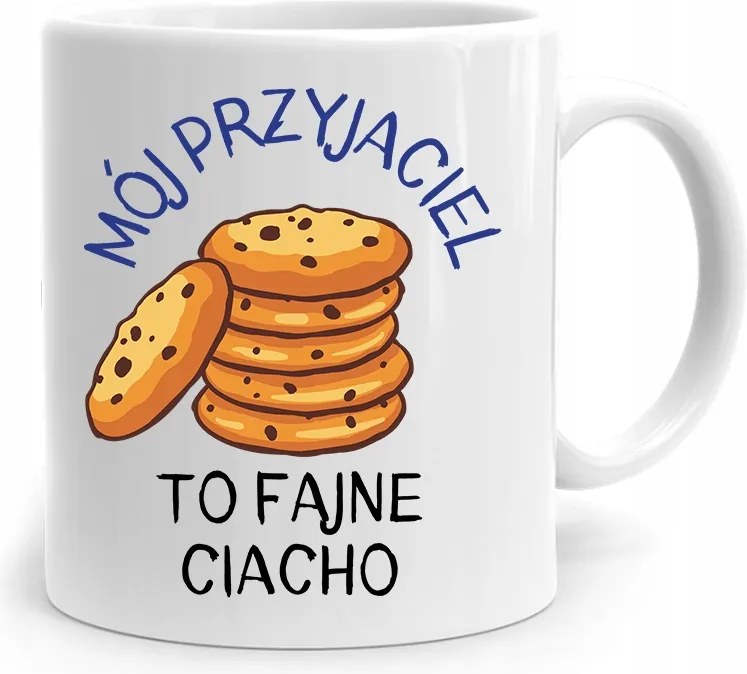 Bögre Ajándék Barátnak Hűvös Sütemény nyomtatott fényképpel