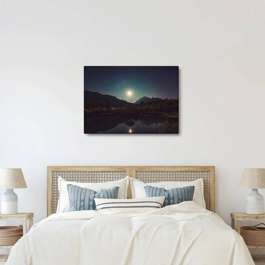 Kép - éjszakai égbolt (70x50 cm)