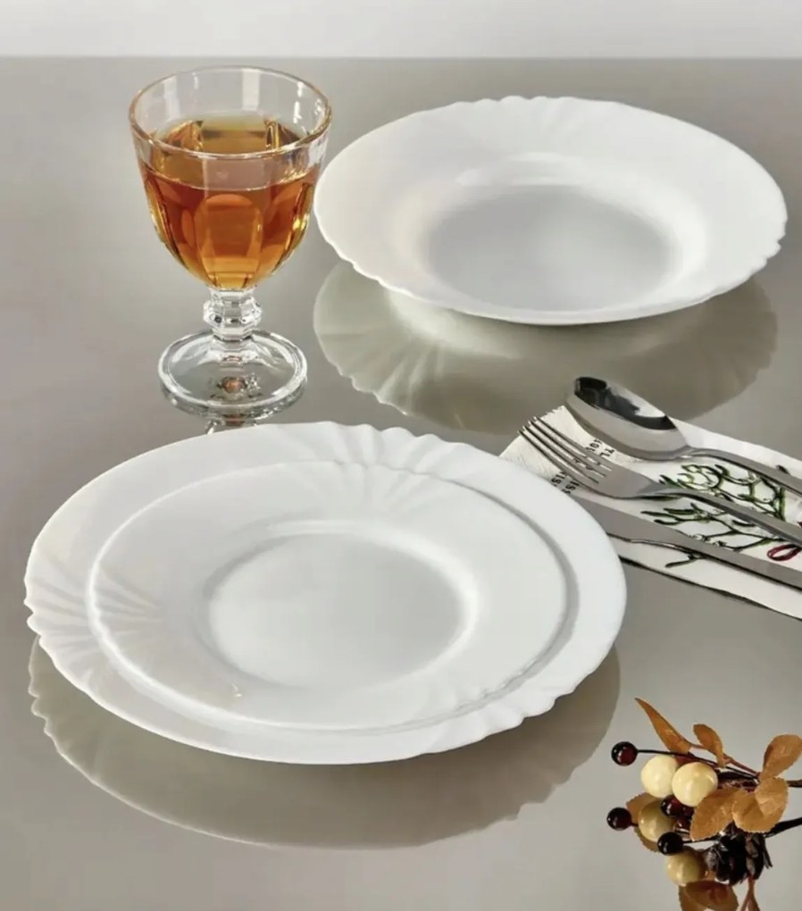 Étkészlet Edzett Üveg Luminarc 18 el 6 személyes tányér szett