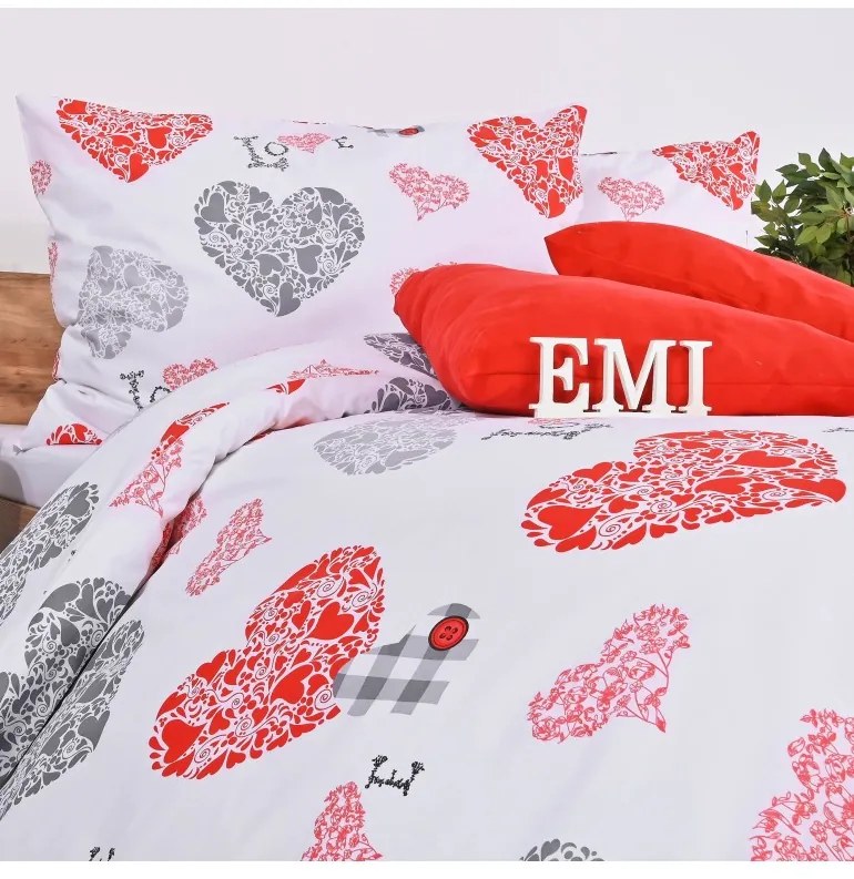 EMI Mariela szívecskés ágyneműhuzat