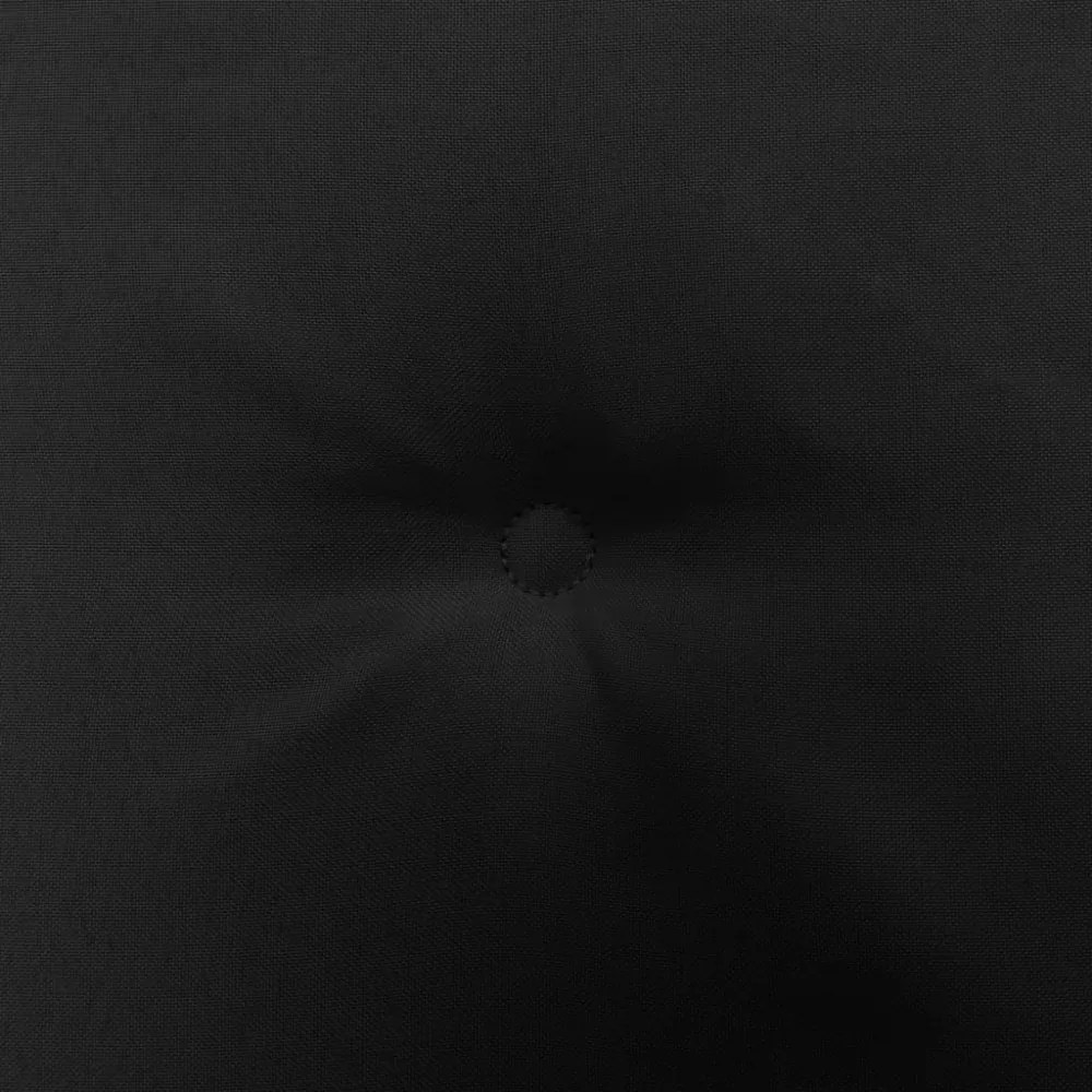 4 db fekete oxford szövet kerti székpárna 50x50x4 cm