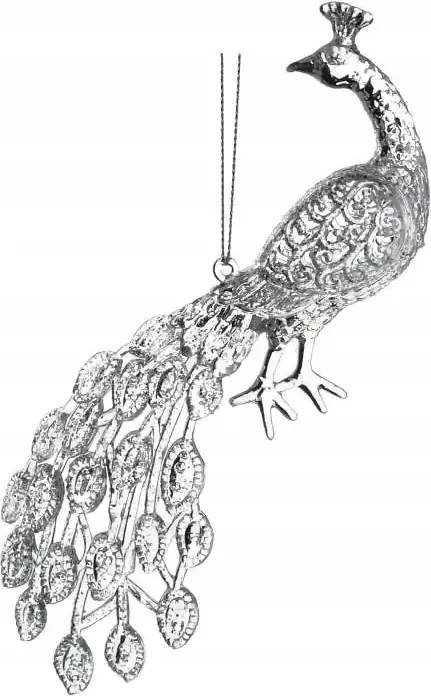 Santa Lila Páva medál 7x6x19 cm