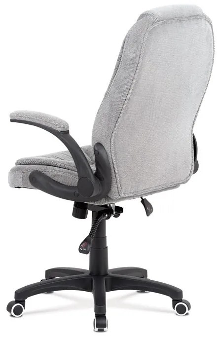 Ezüst Szövet Irodai Főnöki Szék, Szinkron Mechanikával. KA-G303 SIL2