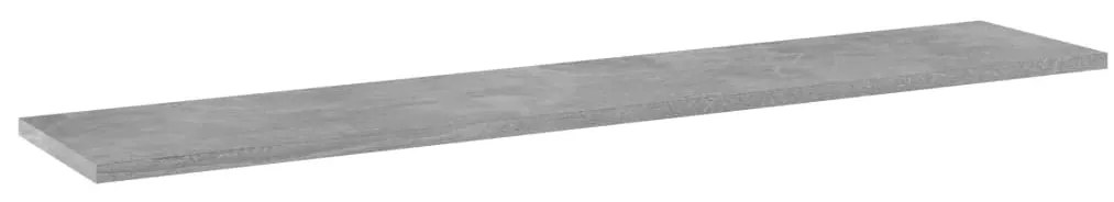 4 db betonszürke szerelt fa könyvespolc 100 x 20 x 1,5 cm