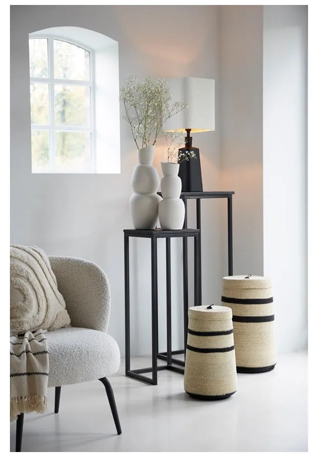 Krémszínű kerámia váza Aram – Light & Living