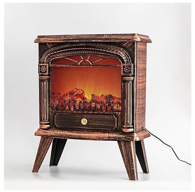 LED dekoratív kandalló 12xLED/2,4W/4,5V 3xAAA elemről