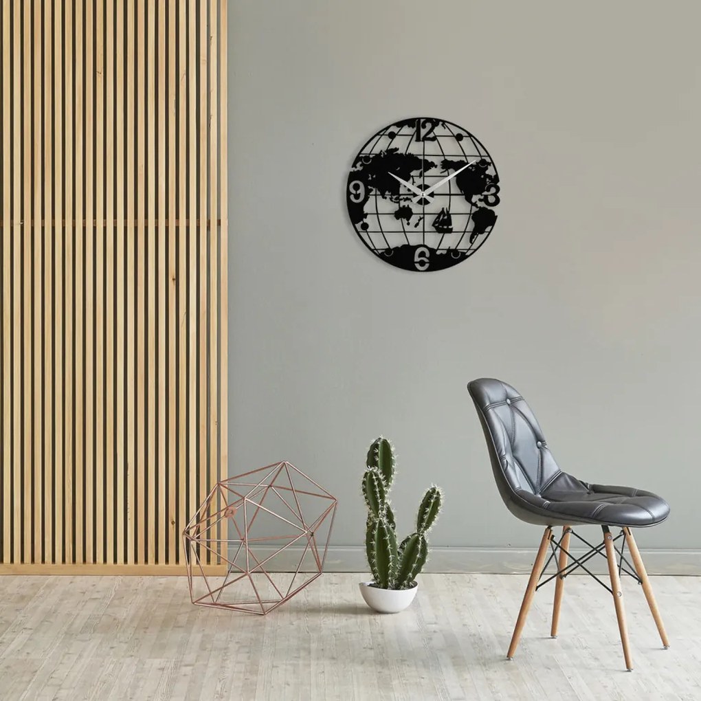 Enzoclock fém falióra, 48×48 cm – S018