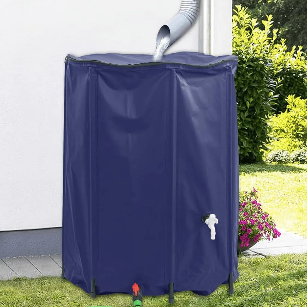 összecsukható PVC víztartály csappal 1350 L
