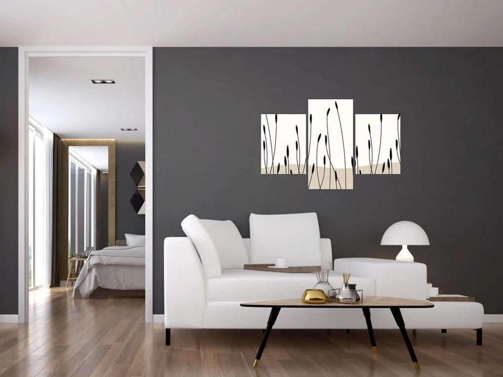 Kép - Grafikus rét N⁰3 (90x60 cm)