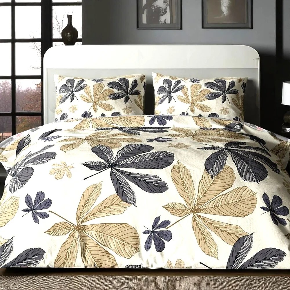 Krepp ágynemű Homa TORRY LEAFS 2 részes 140x200 cm