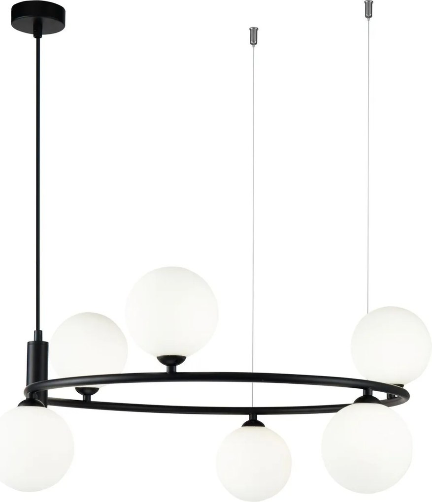Maytoni modern függeszték ring fehér fekete mymod013pl-06b