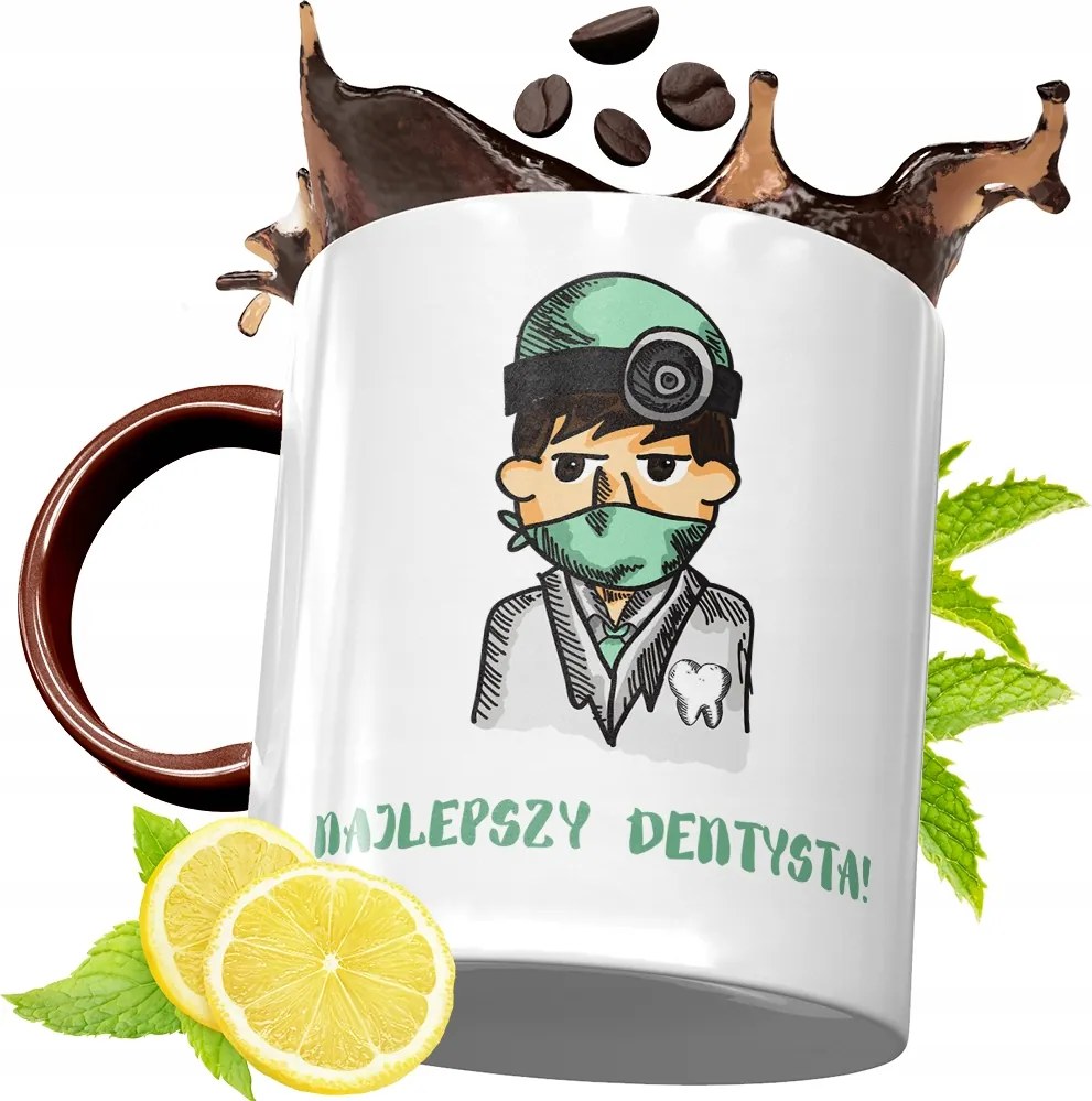 Bordó Bögre Fogorvosnak Születésnapra Ajándék fényképes nyomattal