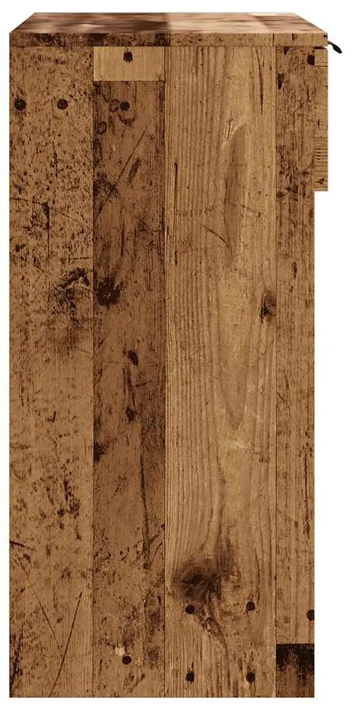 konzolasztal Régi fa 90x36x75 cm Gépelt fa