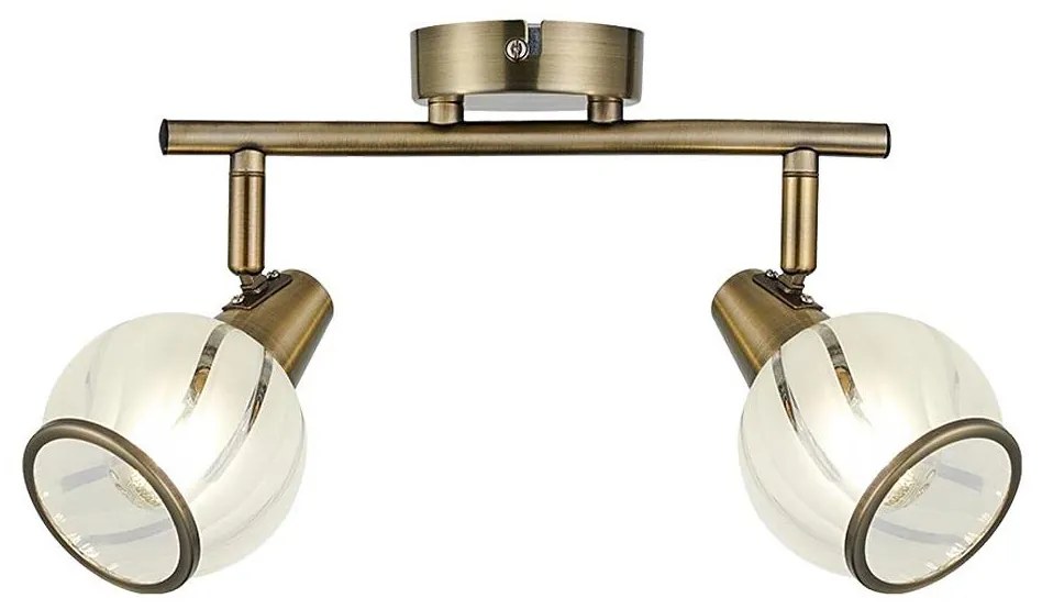 Prezent 14104 - Spotlámpa SIENTO 2xE14/40W/230V réz