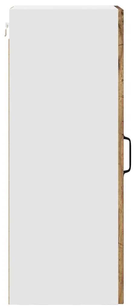 Fali konyhaszekrény 2 pcs Öreg fa 30 x 31 x 80 cm Faanyag