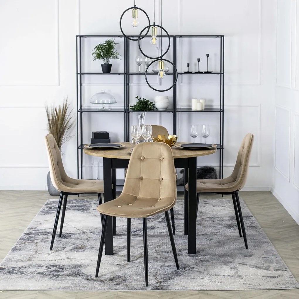 Bézs Bársony Étkezőszék ARIS