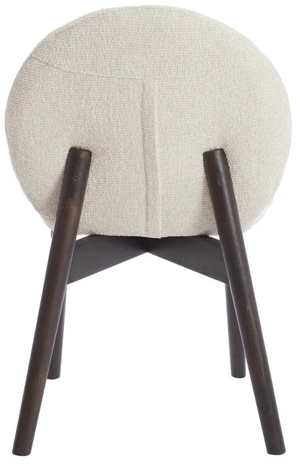 Krémszínű kárpitozott étkezőfotel szett 2 db-os Sinosa – Light & Living