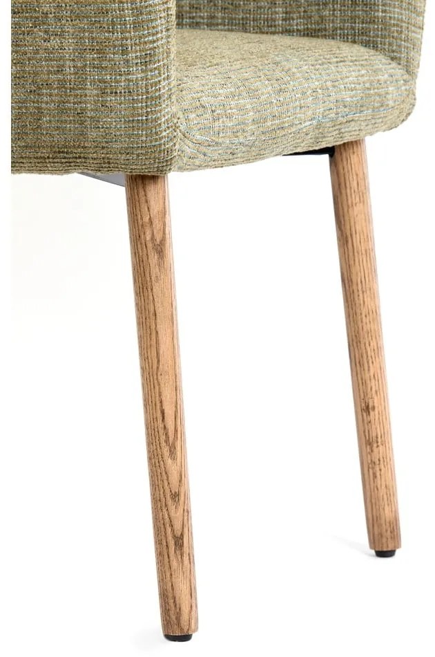 Világoszöld kárpitozott karfás étkezőfotel szett 2 db-os Blaine – Light & Living