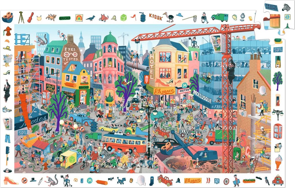Megfigyeltető puzzle - A város, 200 db-os - The city