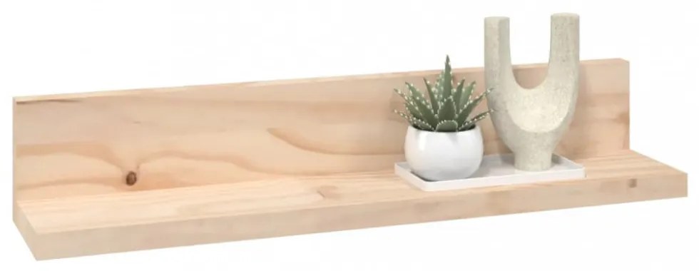 2 db tömör fenyőfa falipolc 50 x 11 x 9 cm