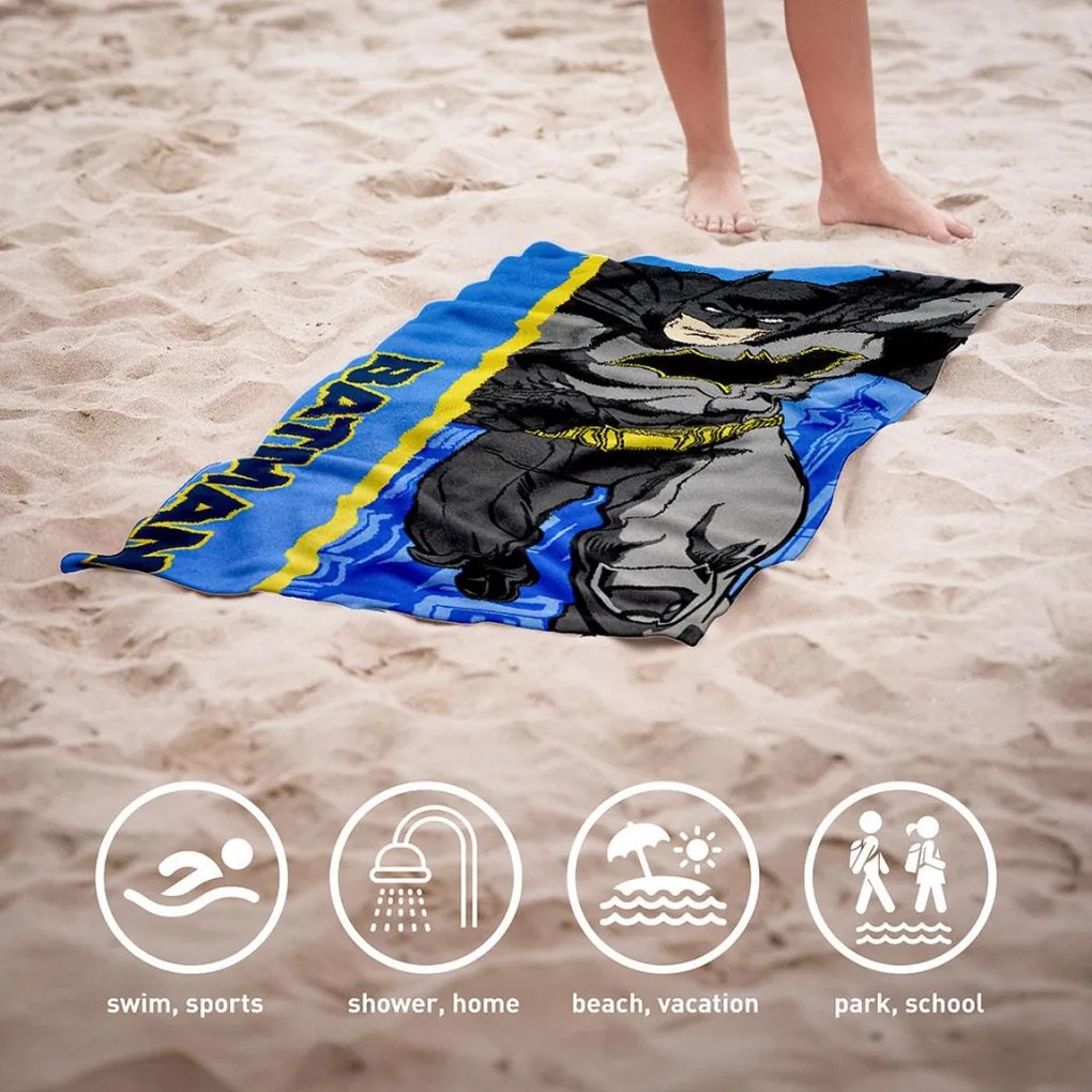 Batman Vigilante fürdőlepedő, strand törölköző 70x140cm (Fast Dry)