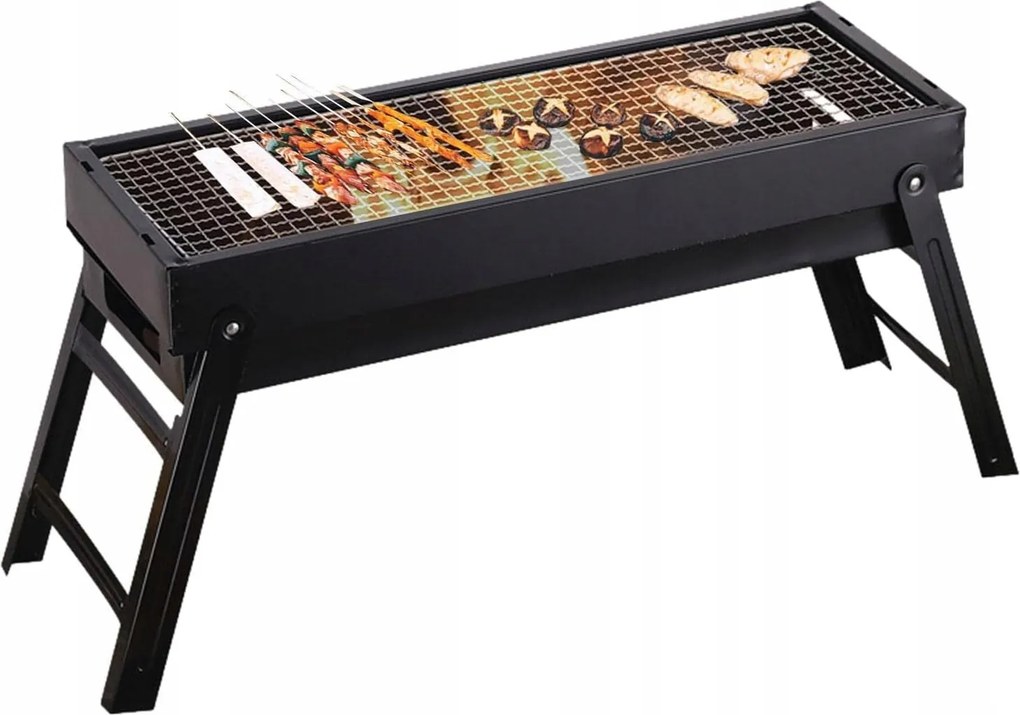 Faszenes Grill Hordozható Kemping Piknik Supatmul Bbq Acél