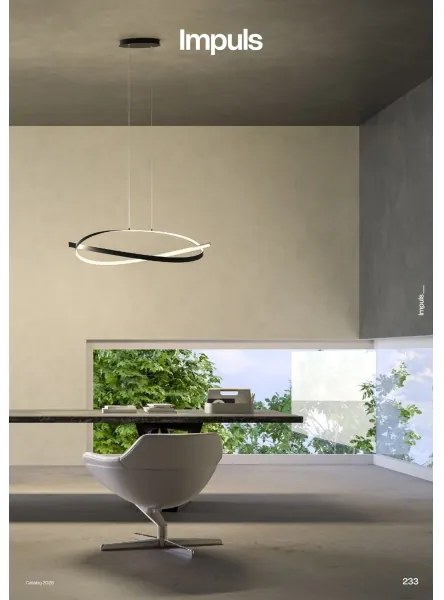 Redo 01-3617 - LED dimmelhető kábelre szerelt függeszték IMPULS LED/38W/230V fekete