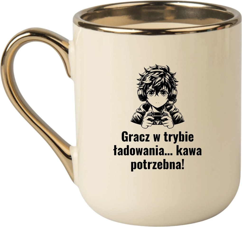 Bögre Elegáns Bézs Arany Rant Vicces Ajándék Gamer Játékos