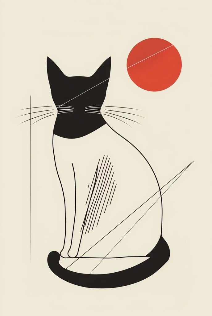 Poszter 68x101cm Vörös kör