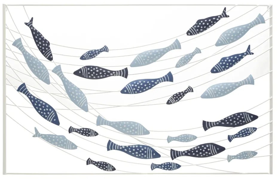 Fém fali dekoráció 96,5x61 cm Pesci – Mauro Ferretti