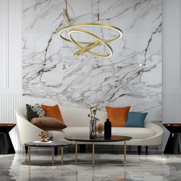 LED Csillár zsinóron GALAXIA LED/85W/230V arany