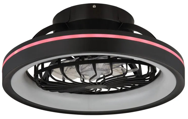 Globo Deanne 03665 távirányítós mennyezeti ventilátoros lámpa, 40W+6W RGB LED, 2700K-6500K+RGB, 2400 lm