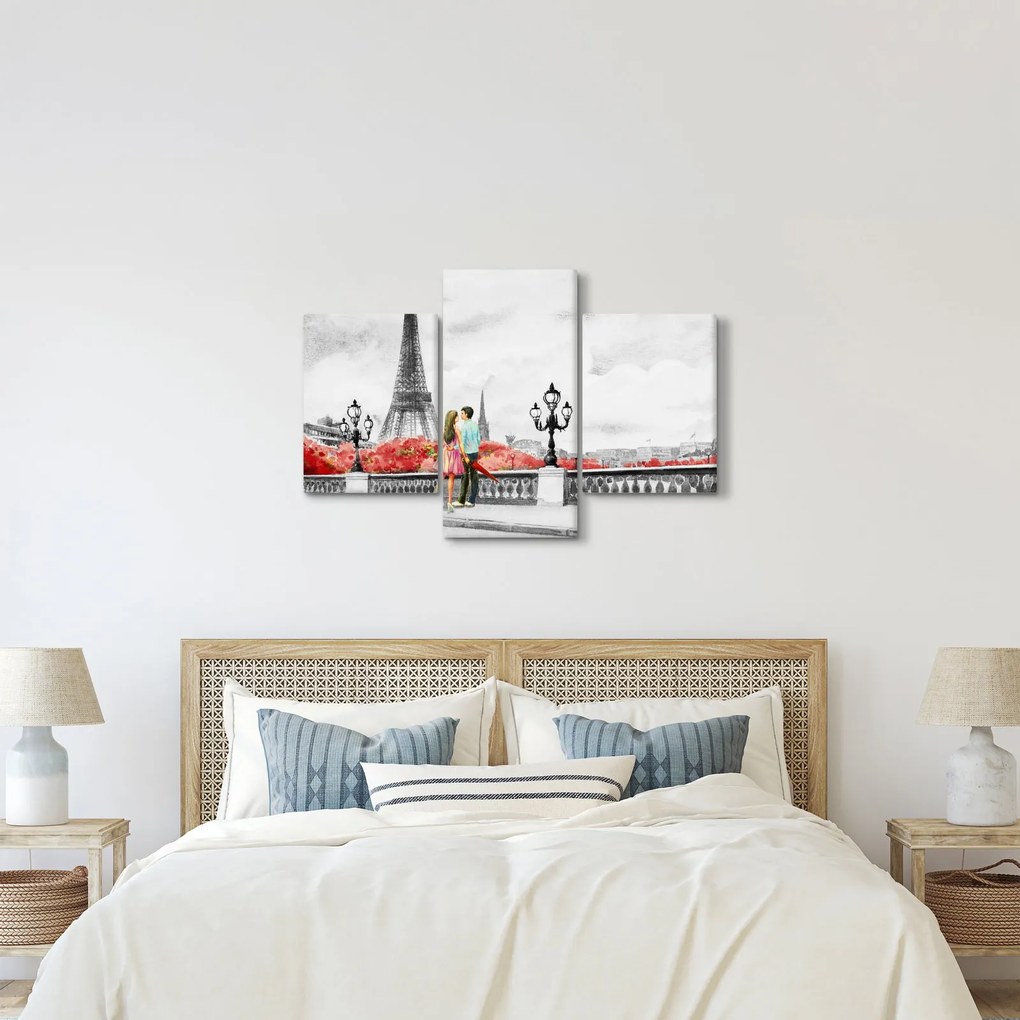 Kép - szerelmesek Párizsban (90x60 cm)