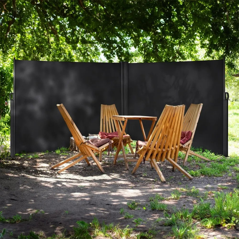 Oldalsó teraszmarkíz 200×600 cm - antracit