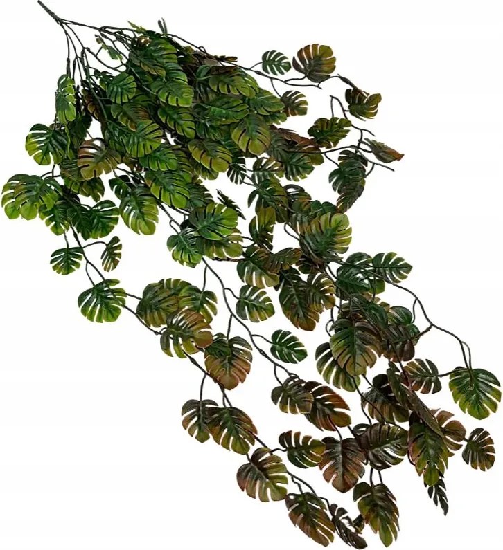 Monstera túlnyúló műanyag girland 90 cm