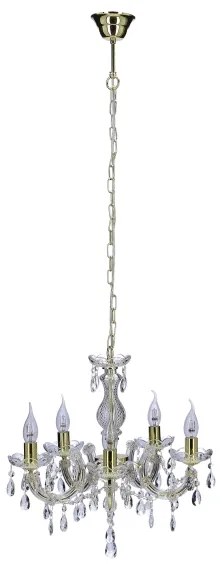 Csillár láncon MARIA TERESA 5xE14/40W/230V