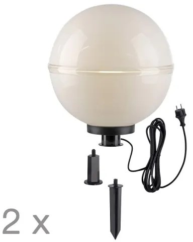 Leuchten Direkt 19324-16-2-KÉSZLET 2x Kültéri lámpa 1xE27/40W/230V átm. 40 cm IP44