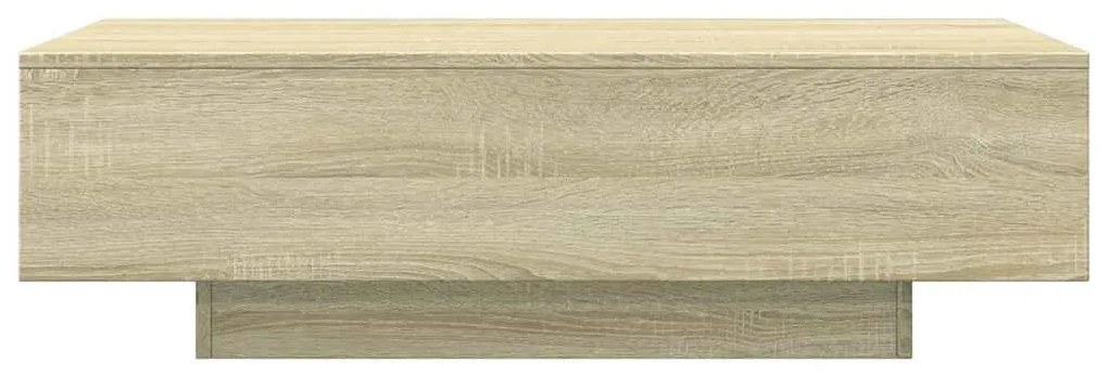 Sonoma tölgy színű szerelt fa dohányzóasztal 100 x 49,5 x 31 cm