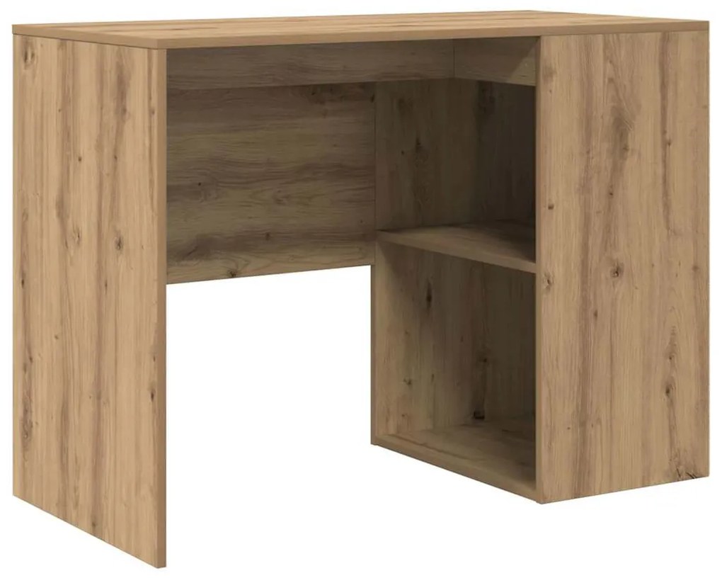 Sarokíróasztal 2 pcs kézműves tölgy 102 x 50 x 75 cm Faanyag