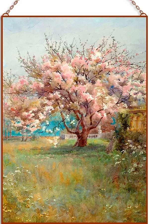 Charles Edward Georges - Blossom Time üvegkép, falikép