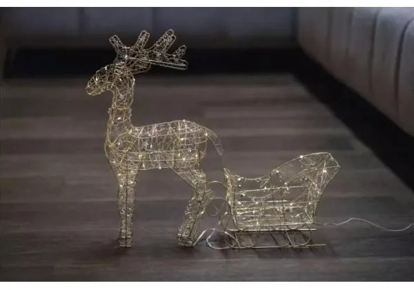 LED Karácsonyi dekoráció LED/3xAA meleg fehér